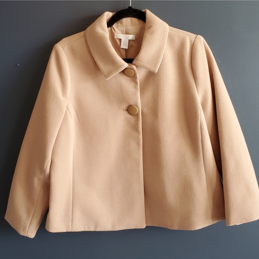 Chico’s Cropped Camel Jacket - 0 (S/4)